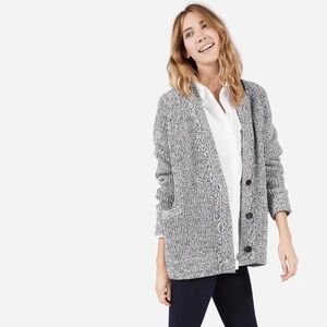 Everlane -The Chunky Wool Cardigan - Grey Marl